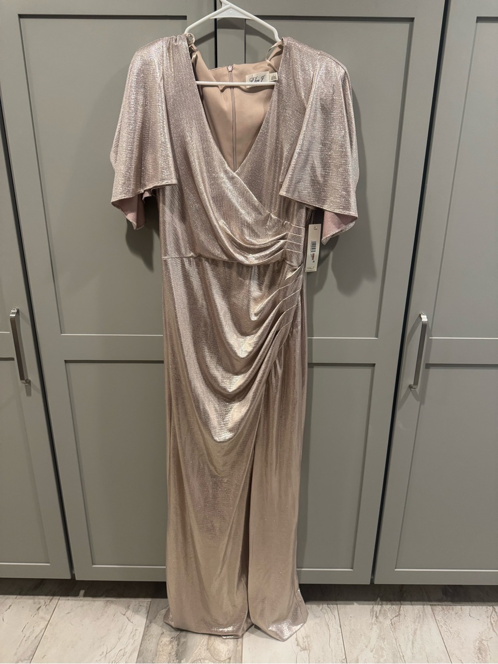 Shimmering Gold Evening Gown